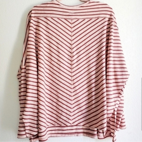 WE THE FREE People Pandoras Box Striped Tee Shirt Top Blouse Oversized Boxy Fit - Picture 6 of 11